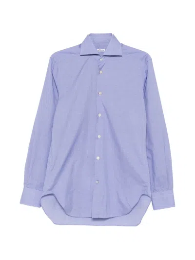 Kiton Button-up Shirt In Blue