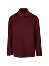 Kiton Button-up Shirt Jacket In Red