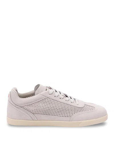 Kiton Calfskin Sneakers In Neutral