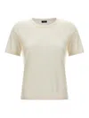 Kiton Knitted Cashmere-silk T-shirt In White