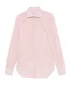 Kiton Candy-striped Shirt In Pink