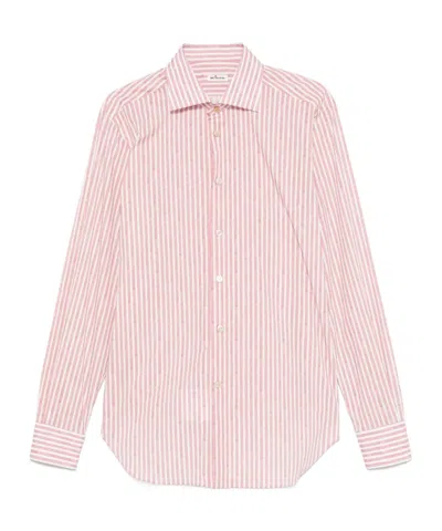 KITON CANDY-STRIPED SHIRT