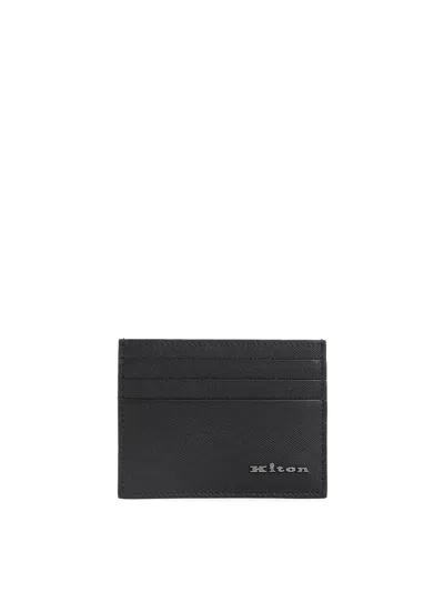 Kiton Card Holder In Black