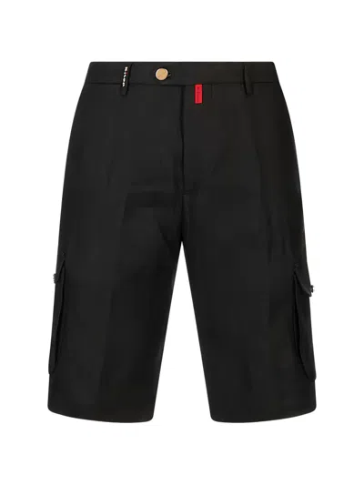 Kiton Cargo Shorts In Blue