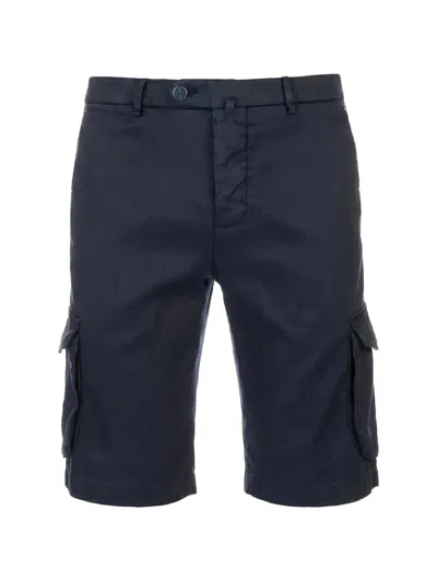 Kiton Cargo-pocket Shorts In Blue