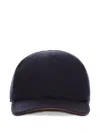 Kiton Cashmere Baseball Hat In Black