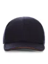 Kiton Cashmere Baseball Hat In Black