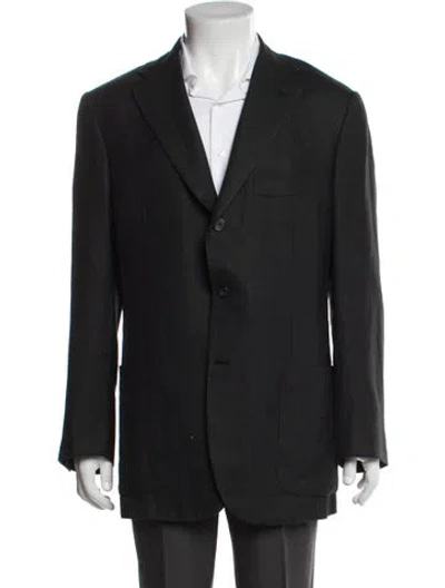 Pre-owned Kiton Cashmere Blazer In Black