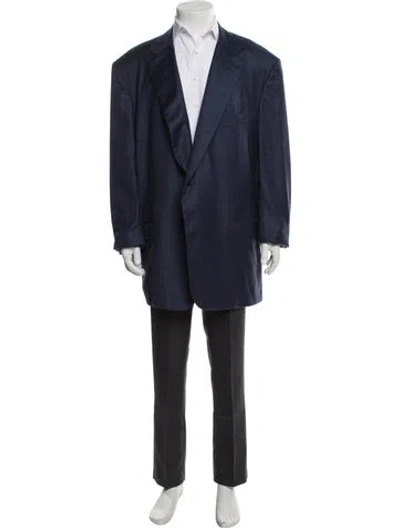 Pre-owned Kiton Cashmere Blazer In Blue