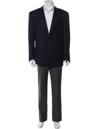 Pre-owned Kiton Cashmere Blazer In Blue