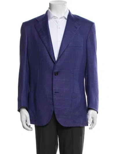 Pre-owned Kiton Cashmere Blazer In Blue