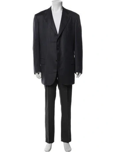 Pre-owned Kiton Cashmere Blazer In Blue