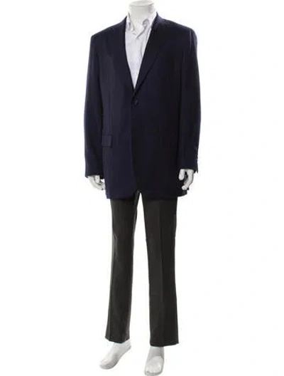 Pre-owned Kiton Cashmere Blazer In Blue