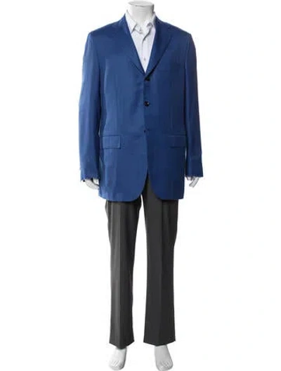 Pre-owned Kiton Cashmere Blazer In Blue