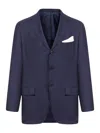 Kiton Casual Jacket In Blue
