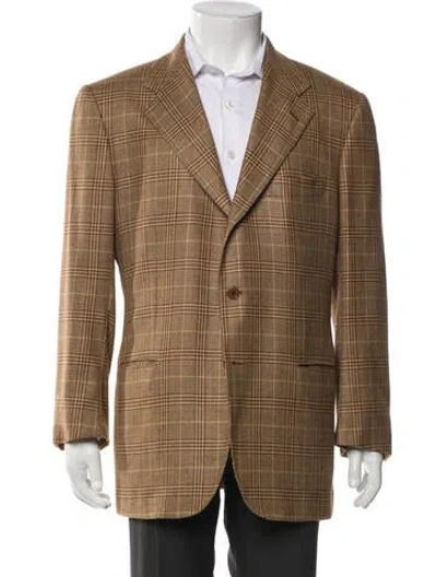 Pre-owned Kiton Cashmere Blazer In Brown