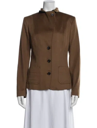 Pre-owned Kiton Cashmere Blazer In Brown