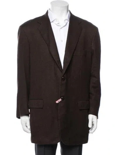 Pre-owned Kiton Cashmere Blazer In Brown