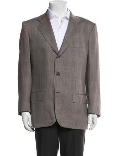 Pre-owned Kiton Cashmere Blazer In Gray