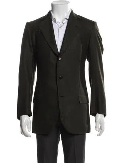 Pre-owned Kiton Cashmere Blazer In Green