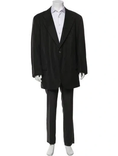 Pre-owned Kiton Cashmere Blazer In Green