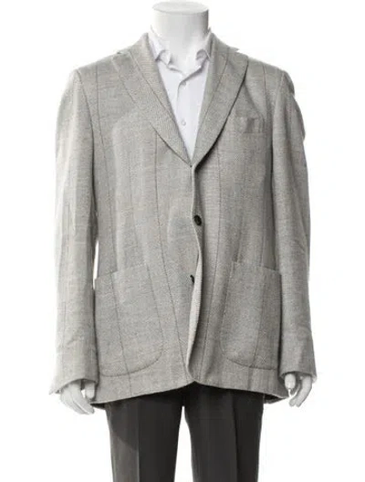 Pre-owned Kiton Cashmere Blazer In Neutral
