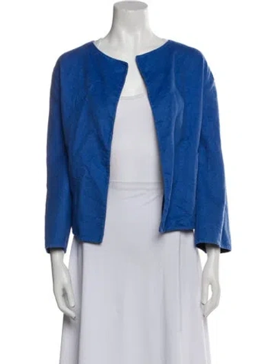 Pre-owned Kiton Cashmere Bolero In Blue