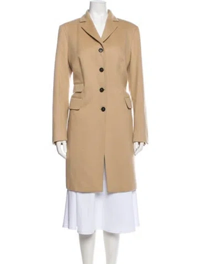 Pre-owned Kiton Cashmere Coat In Brown