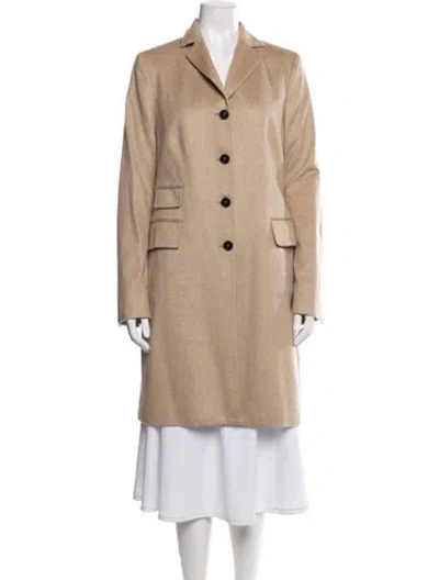 Pre-owned Kiton Cashmere Coat In Brown