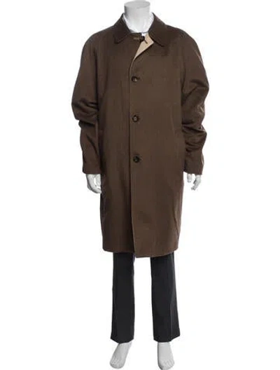 Pre-owned Kiton Cashmere Coat In Brown