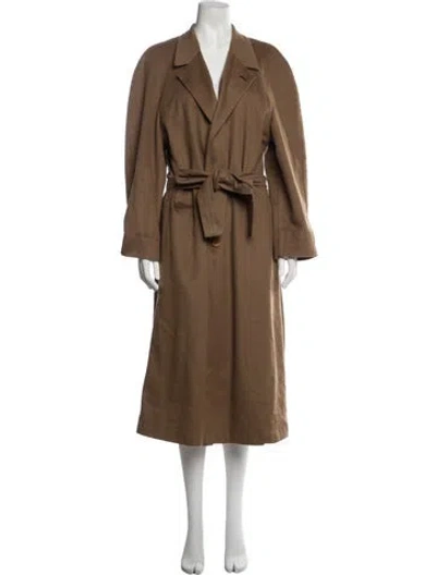 Pre-owned Kiton Cashmere Coat In Brown
