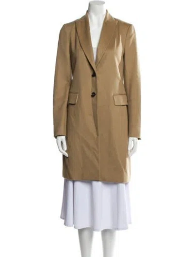 Pre-owned Kiton Cashmere Coat In Neutral