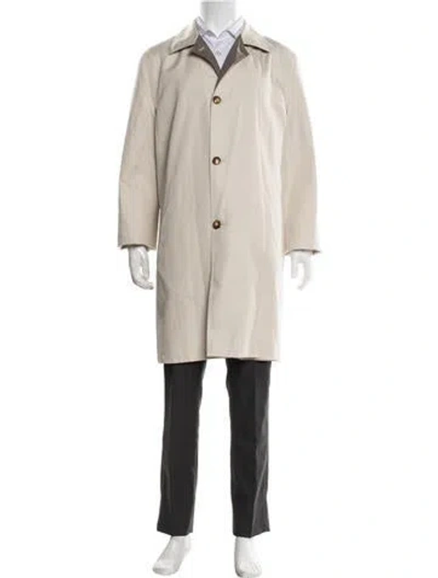 Pre-owned Kiton Cashmere Coat In Neutrals