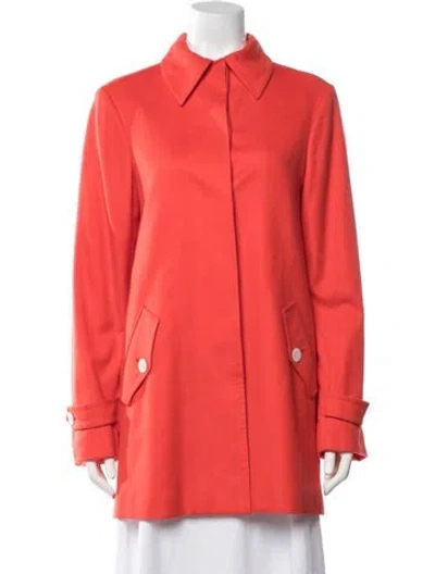Pre-owned Kiton Cashmere Coat In Orange