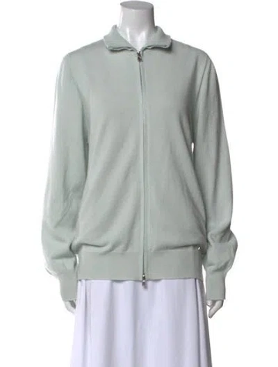 Pre-owned Kiton Cashmere Crew Neck Sweater In Green