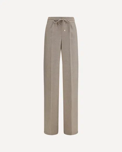 Kiton Check-pattern Drawstring Trousers In Brown