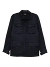 Kiton Cashmere Jacket In Blue