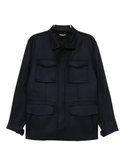 Kiton Cashmere Jacket In Blue
