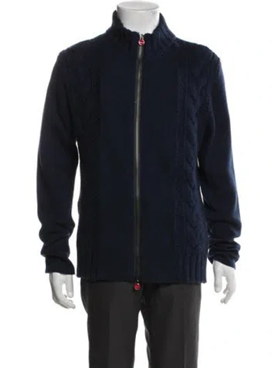 Pre-owned Kiton Cashmere Jacket In Blue