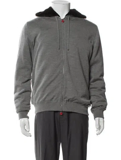 Pre-owned Kiton Cashmere Jacket In Gray