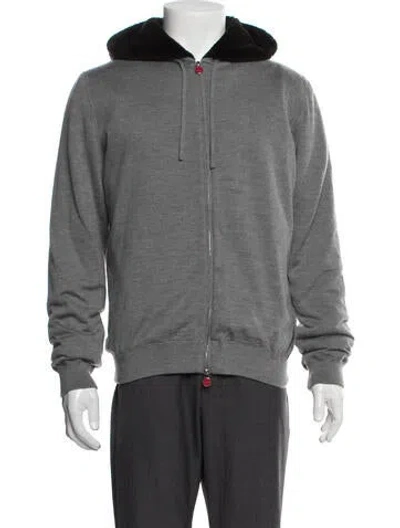 Pre-owned Kiton Cashmere Jacket In Gray