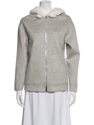Pre-owned Kiton Cashmere Jacket In Grey