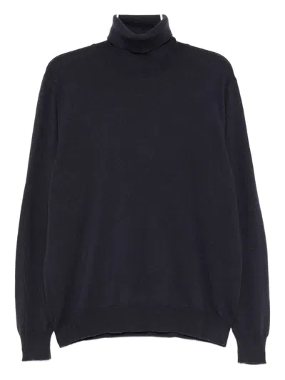 Kiton Cashmere Jumper In Blue