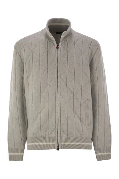 Kiton Cashmere Light Grey Jacket