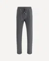 Kiton Drawstring Cashmere Trousers In Gray
