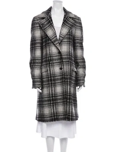 Pre-owned Kiton Cashmere Plaid Print Coat In Multi