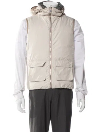 Pre-owned Kiton Cashmere Plaid Print Vest In Blue