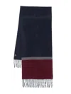 Kiton Men's Cashmere Color Block Scarf In Blue