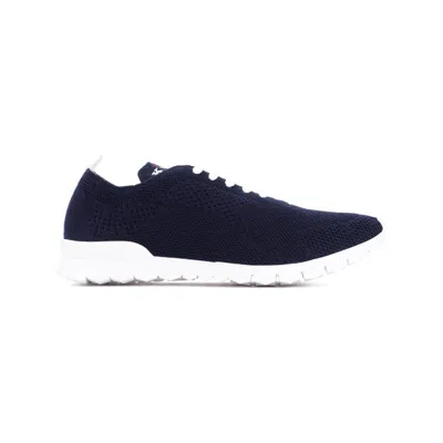 Kiton Cashmere Sneakers Shoes In Blue