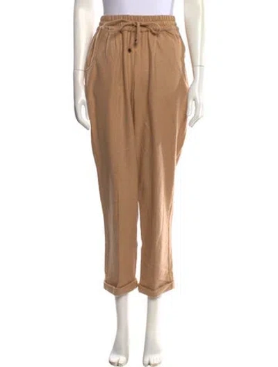 Pre-owned Kiton Cashmere Straight Leg Pants In Neutral
